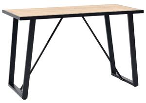 Tölgyszínű MDF étkezőasztal 120 x 60 x 75 cm