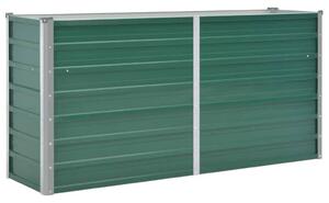 VidaXL zöld horganyzott acél kerti magaságyás 160 x 40 x 77 cm