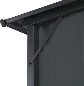 VidaXL fekete alumínium pavilon függönnyel 4 x 3 x 2,6 m