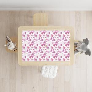 IKEA FLISAT asztal bútormatrica - Kemping az erdőben rózsaszínben