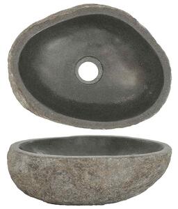 Ovális folyami kő mosdókagyló (29-38) x (24-31) cm