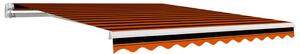 VidaXL narancssárga és barna napellenző ponyva 300 x 250 cm