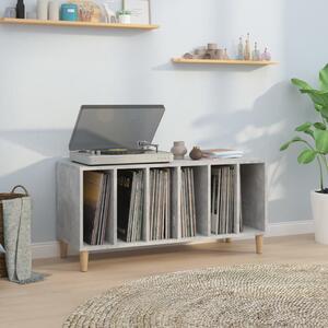 Betonszürke szerelt fa hanglemezszekrény 100 x 38 x 48 cm