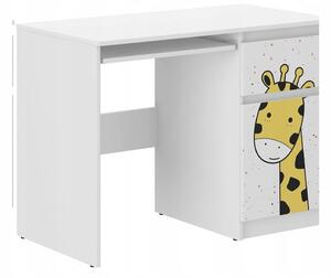 Gyermek íróasztal aranyos zsiráffal 77x50x96 cm