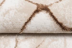 PALERMO Exkluzív bézs szőnyeg barna mintával Szélesség: 80 cm | Hossz: 150 cm