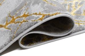 PALERMO Exkluzív szürke szőnyeg arany mintával Szélesség: 80 cm | Hossz: 150 cm