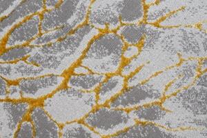 PALERMO Exkluzív szürke szőnyeg arany mintával Szélesség: 120 cm | Hossz: 170 cm