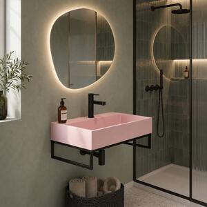 Konglomerátum mosdó GOYA PINK 60CM + rám