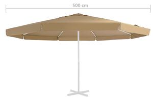 VidaXL tópszínű kültéri napernyő csereponyva 500 cm