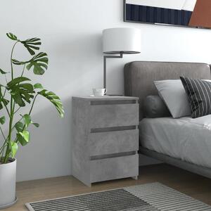 Betonszürke szerelt fa éjjeliszekrény 40 x 35 x 62,5 cm