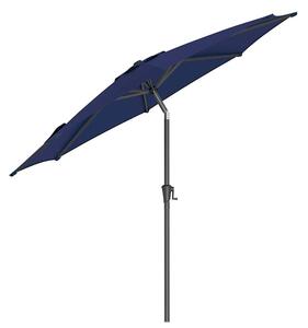 SONGMICS Kerti napernyő, tekerős nyitással, dőléses rendszerrel, 300 cm, sötétkék