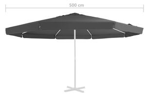 VidaXL antracitszürke kültéri napernyő csereponyva 500 cm