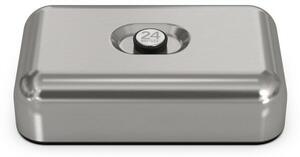 Lunch Box Brushed Steel ezüst hermetikusan záródó ételthordó doboz 1.3l kapacitás rozsdamentes acél külső BPA mentes belső