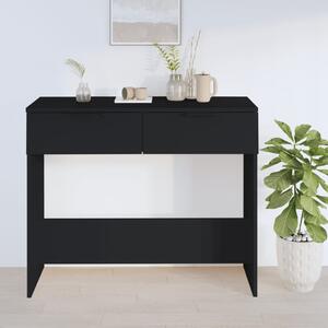 Fekete szerelt fa tálalóasztal 90 x 36 x 75 cm