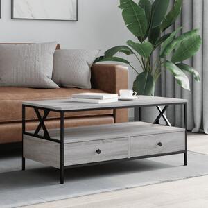 VidaXL szürke sonoma színű szerelt fa dohányzóasztal 100 x 51 x 45 cm