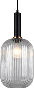 Italux glamour modern függeszték antiola fekete átlátszó itxpnd-5588-1l-bkcl