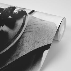 Öntapadó fotótapéta fekete-fehér antik lemezjátszó