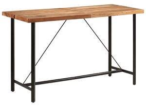 Tömör akácfa és vas bárasztal 180 x 70 x 107 cm