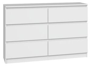 Aldabra M6 120 2X3 komód, 120x77x30 cm, fehér