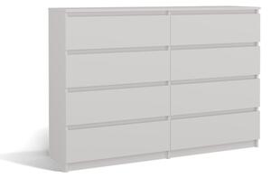 Aldabra M8 140 komód, 138x97x40 cm, fehér
