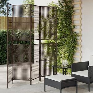Barna 4 paneles polyrattan térelválasztó