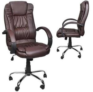 Bőr irodai szék - barna