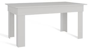 Aldabra SO M étkezőasztal, 160x75x80 cm, fehér
