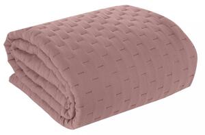 Matt rózsaszín ágytakaró Szélesség: 170 cm | Hossz: 210 cm