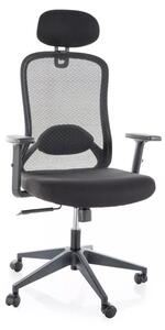 Q-050 Ergonomikus Hálós Forgószék Fejtámlával