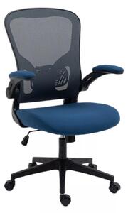 Q-333 Ergonomikus Hálós Forgószék Kék-Szürke