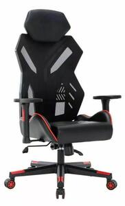 Revolt Pro Gaming Műbőr Forgószék Fekete-Piros Ergonomikus 3D