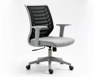 Q-320 Ergonomikus Hálós Forgószék Szürke-Fekete TILT