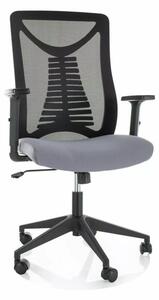 Q-330R Ergonomikus Hálós Forgószék Szürke-Fekete