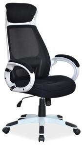 Q-409 Ergonomikus Hálós Forgószék Fekete TILT Mechanikával