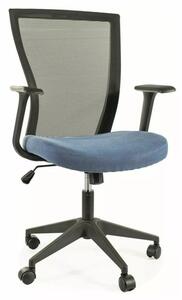 Q-328 Ergonomikus Hálós Forgószék Kék-Fekete