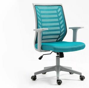 Q-320 Ergonomikus Hálós Forgószék Kék Műanyag Vázzal