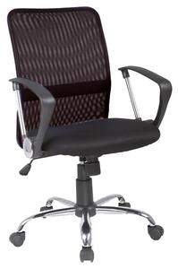 Q-078 Hálós Ergonomikus Forgószék Fekete Króm TILT