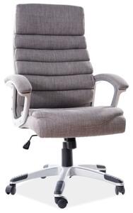 Q-087 Ergonomikus Szürke Szövet Forgószék TILT Mechanikával