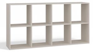 Aldabra Malax 2x4 polc, 147x75x30 cm, kasmír