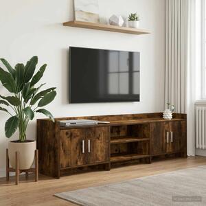 TV szekrény 168 x 33 x 47 cm Füstös Tölgy Szerelt Fa