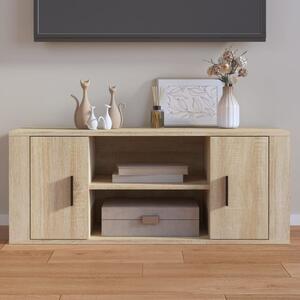 Sonoma tölgyszínű szerelt fa TV-szekrény 100 x 35 x 40 cm