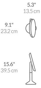 Kozmetikai tükör világítással-nagyítós (ötszörös) ø 20 cm Sensor Trio – simplehuman