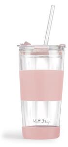 Rózsaszín termobögre 600 ml Fuori – Vialli Design