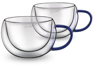 Lamart LT9113 2-részes cappuccino pohárkészletVaso, 270 ml, kék