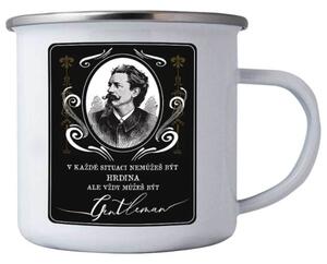 Bohemia Ajándék ón bögre Igazi úriember , 350 ml