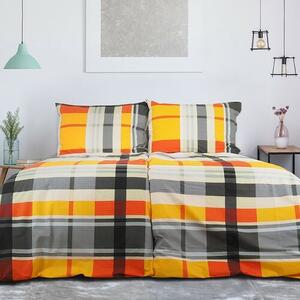 B.E.S. Petrovice Pamut ágyneműhuzat Exkluziv Orange kube, 140 x 200 cm, 70 x 90 cm