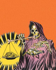 Illusztráció Skeleton witch, CSA Images
