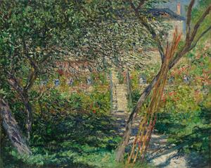 Reprodukció A Garden in Vetheuil; Le Jardin de Vetheuil, 1881, Claude Monet