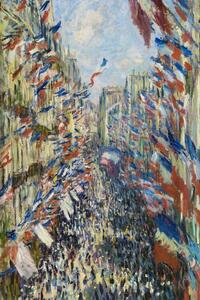 Reprodukció The Rue Saint-Denis, Celebration of June 30, 1878, Claude Monet