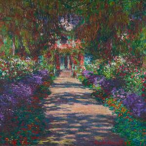 Reprodukció Út Monet kertjében, Giverny, 1902, Claude Monet